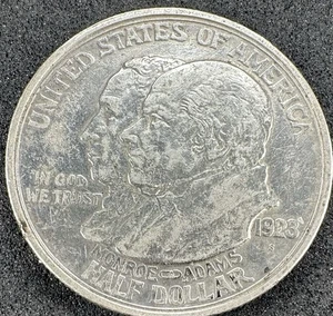 1923-S Monroe Doctrine Half Dollar AU/MS 90% Silver Commemorative #01 - Picture 1 of 2