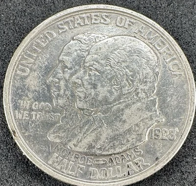 1923-S Monroe Doctrine Half Dollar AU/MS 90% Silver Commemorative #01 - Image 1 of 2