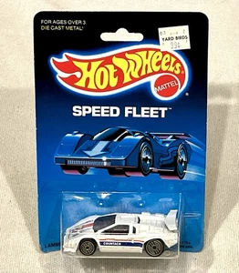 1989 Hot Wheels Speed Fleet Lamborghini Countach LP500S mit Motorhaube Tampo #3794 MOC - Bild 1 von 7