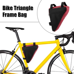 Fahrrad Dreieck Rahmentasche vorne Fahrrad Aufbewahrungstasche für Mountainbikes rot - Bild 1 von 7
