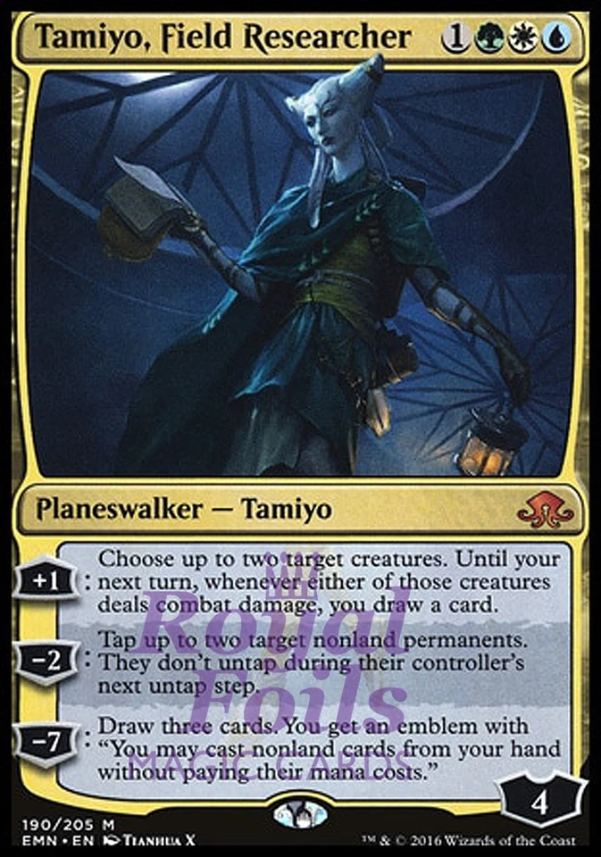Tamiyo Field Researcher 1x FOIL EMN MTG Eldritch Moon Mythic MINT green wht blue - Image 1 of 1