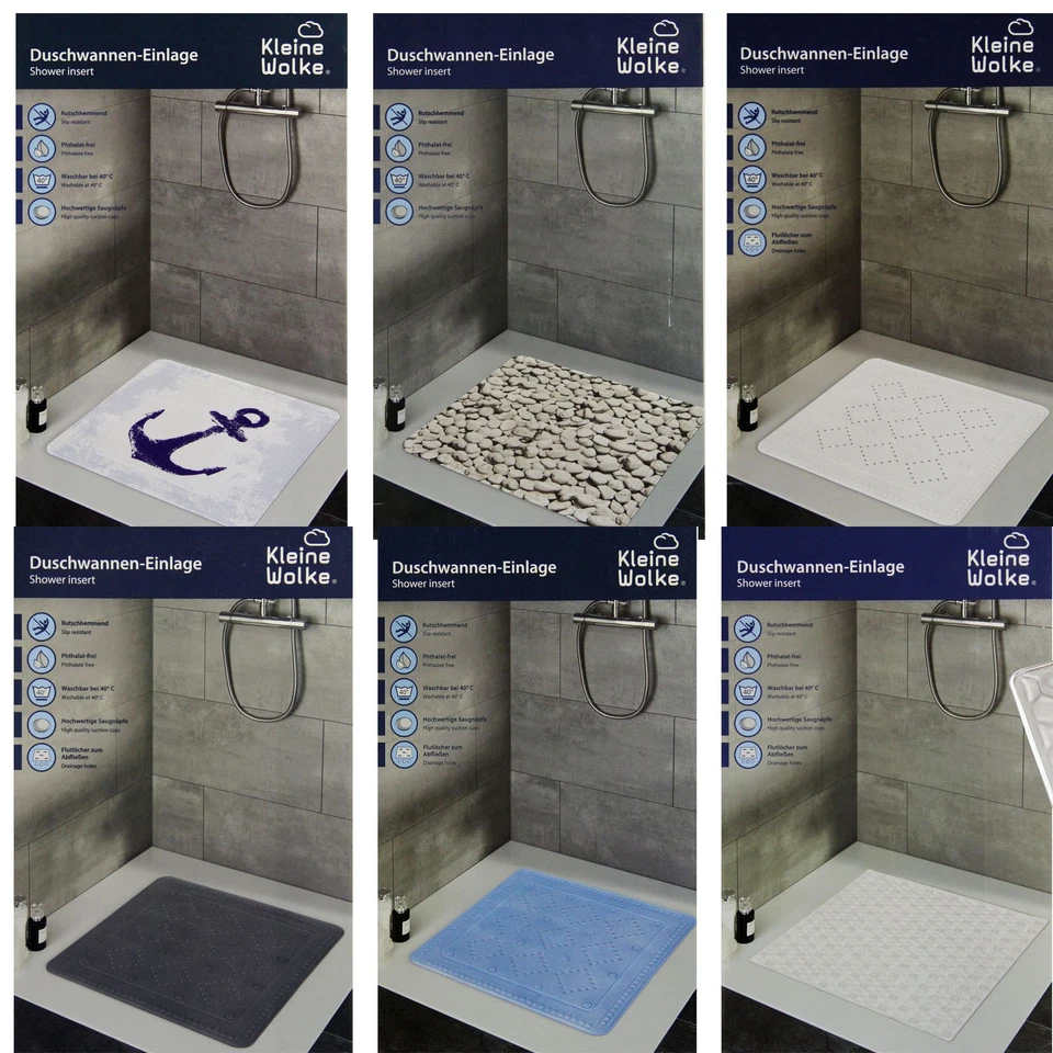 Duschwannen Einlage Dusch Einlage Matte Kleine Wolke 55x55 rechteckig - Bild 1 von 1