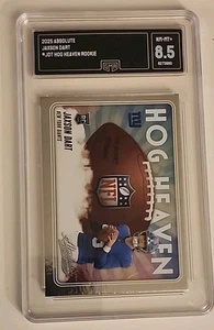 Jaxson Dart 2025 Absolute Hog Heaven Rookie NY Giants GMA Graded NM-MT+ 8,5 - Bild 1 von 3