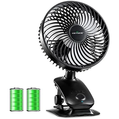 Keynice USB Fan Automatic Swing Tabletop Small Quiet Clip Rhythm Rechargeable KN - Image 1 of 4