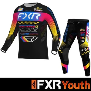 Kit Combo Motocross 2026 FXR JUVENIL NIÑOS FXR PODIUM RAZZ NEGRO MX Kit - Todas las Tallas - Imagen 1 de 7