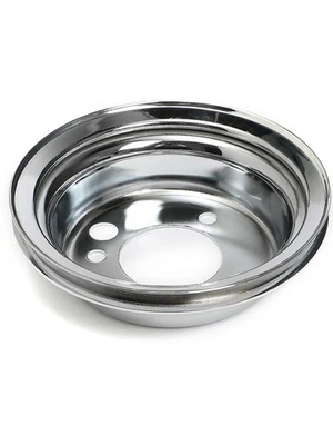 Trans-Dapt Crankshaft Pulley V-Belt 1 Groove 6.800 in Diameter Steel Chr (9817) - Image 1 of 4