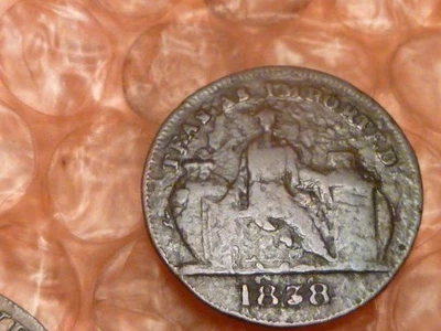 Ficha comercial Aberdeen Farthing original del Reino Unido 1838 #2 Foto 1 de 3