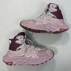Hoka One One Boots Womens 10.5 B Lavender Anacapa Mid GTX Gore-Tex Hiking Trail - Picture 1 of 8