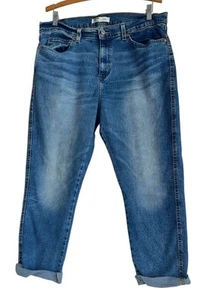 Jeans denim firmato Levi's Strauss Heritage boyfriend fit gamba dritta 16 W33 - Foto 1 di 8