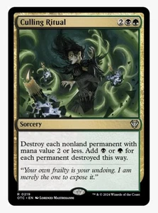 Culling Ritual Rare Sorcery #219 OTC Magic Card in a Protective Sleeve NM - Picture 1 of 3