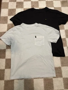 Wonder Nation Lot of 2 Boys Pocket T-shirts Black Gray Size 8 M - Picture 1 of 6