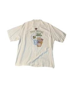 Camisa hawaiana Tommy Bahama para hombre diaria doble bordada 100 % seda crema talla XL - Imagen 1 de 12