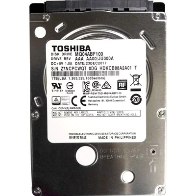 Toshiba L200 Hdwl110uzsva 1Tb 5400Rpm 2.5 " 7Mm Internal Hard Drive - Image 1 of 1