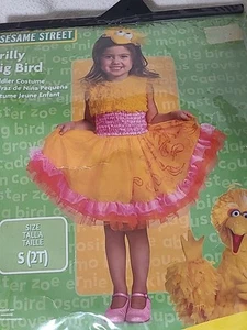 Sesamstraße Rüschen großer Vogel Kleinkind Kostüm Halloween Verkleidung S 2T - Bild 1 von 5