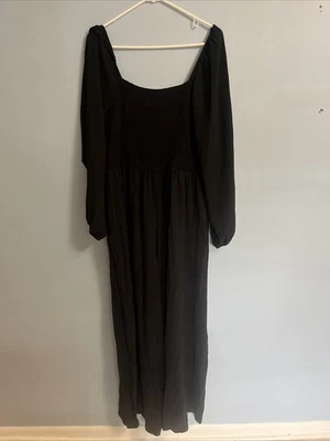 Women's Unbranded & Untagged Black Jumpsuit With Smocking 1X - Image 1 of 3