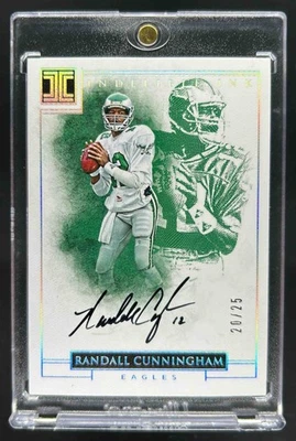 2016 Impeccable Randall Cunningham Indelible Ink Auto #20/25 Eagles - Image 1 of 2