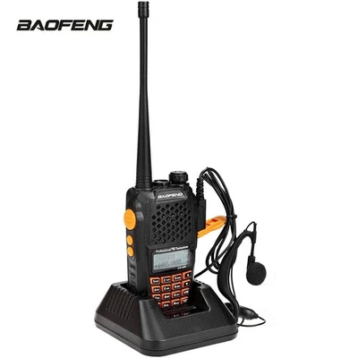 BaoFeng UV6R Ham Radio Dual Band VHF UHF Flashlight Keyboard Wireless Interphone - Image 1 of 4