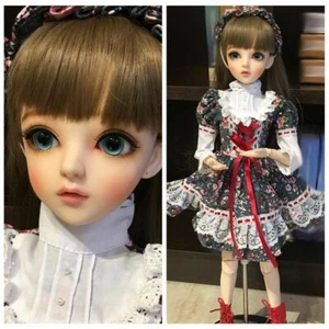 1/3 BJD Doll 60cm Female Ball Jointed Body with Full Outfits Head Opened Makeup - Picture 1 of 6