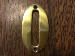 Numero porta in ottone: 0 - Foto 1 di 2