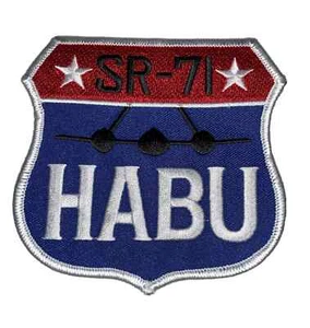 Parche Skunk Works® SR-71 Blackbird®, HABU - gancho y bucle, con licencia oficial - Imagen 1 de 1