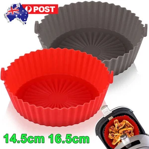 AU Reusable Air Fryer Liners Non-Stick Food-Grade Silicone Air Fryer Basket Mat - Picture 1 of 17