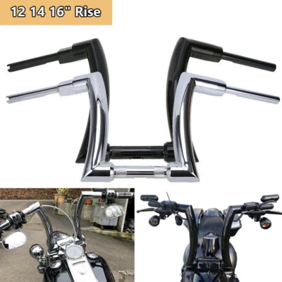 Manillar colgante Ape 12 14 16" Rise 2" para Harley Sportster XL 883 1200 Dyna Foto 1 de 4