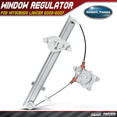 Rear Left Power Window Regulator for Mitsubishi Lancer 2003 2004 2005 2006 2007 - Image 1 of 4