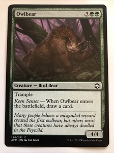 MTG Adventures In The Forgotten Realms Owlbear 198/281 NM - Picture 1 of 2