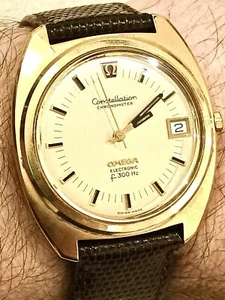 ✅OMEGA Constellation Electronic f300Hz Gold-Plated - RARE VINTAGE - Collectors’✅ - Picture 1 of 21