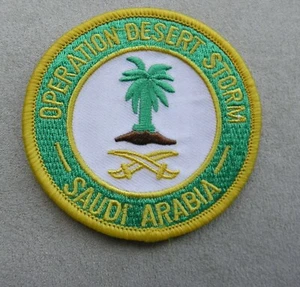 OPERATION DESERT STORM GULF WAR SAUDI ARABIA ARMY EMBROIDERED PATCH 3 INCHES - Picture 1 of 1