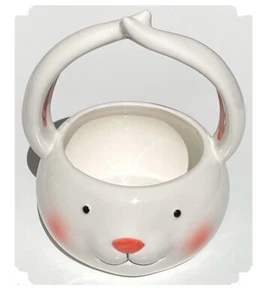 Celebrate Easter Together Ceramic White Bunny Snack Bowl - Picture 1 of 7