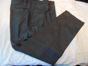 PANTALONES DE LANA NUEVOS DE DISEÑADOR FRANCÉS "THIERRY MUGLER". HECHO EN ITALIA. EU TALLA-60 - Imagen 1 de 5