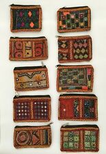 10 Pic Vintage Banjara Clutch Indian Handmade Tribal Pouch Boho Small Bags Women