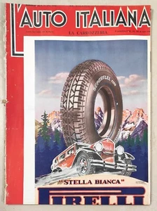 L' AUTO ITALIANA 1934 COPPA PRINCIPESSA PIEMONTE NUVOLARI NAPOLI FERRARA PIRELLI - Imagen 1 de 1