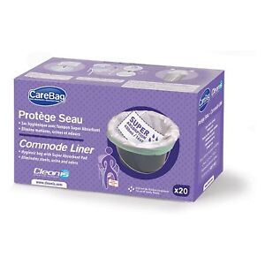 Cleanis CareBag Commode Liner (Pack of 20)