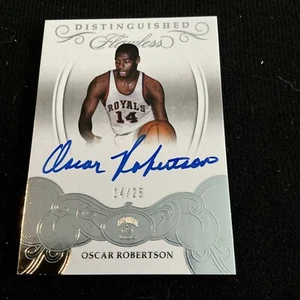 Oscar Robertson 2017-18 Panini Flawless Distinguished Auto #14/25 Jersey Match - Picture 1 of 2