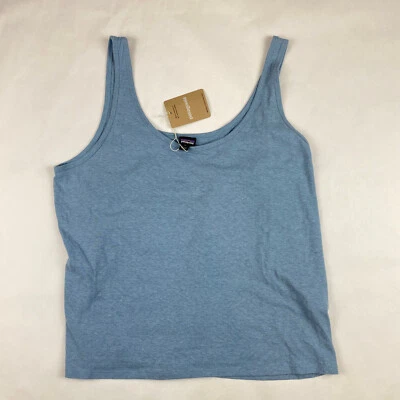 Camiseta sin mangas Patagonia Trail Harbor para mujer nueva con etiquetas - gris pluma claro - talla M Foto 1 de 4