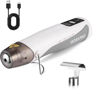 WORKPRO Weiß 7,2 V Mini Heißluftpistole Heißluftfön kabellos ,Schnelle Heizung - Bild 1 von 7