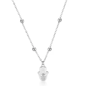 SAGAPO COLLANA DA DONNA IN ACCIAIO CON MANO DI FATIMA Sagapò SWH07 S'AGAPO - Foto 1 di 4