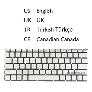 Laptop Keyboard For HP envy 13-ab 13-ab000 13t-ab000 909620-xx1 Backlit Silver - Picture 1 of 9