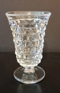 "Cáliz de vidrio transparente de té helado vintage American Fostoria 4 3/4" - Imagen 1 de 7