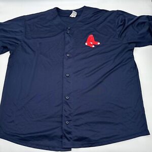 Boston Red Sox Alleson Athletics Jersey Men 3x-Large Graphic Print Buttons…#4503