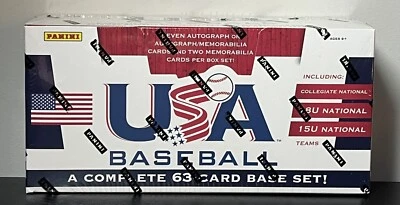 2013 Panini USA Baseball Factory Sealed Set Hobby Box (7 Autos + 2 Memorabilia) - Image 1 of 3