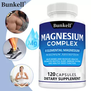 Magnesium Complex Supplement - Balance Sleep,Bone Muscle And Heart Health - Picture 1 of 11