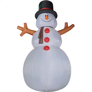 20 Ft. Jolly Snowman Christmas Inflatable with Lights - Bild 1 von 12