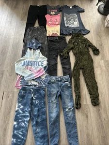 Size 10 Girls Clothing Lot, 11 Items 3 NEW TOPs, Horace, Bonnie Jean, Old Navy - Picture 1 of 19