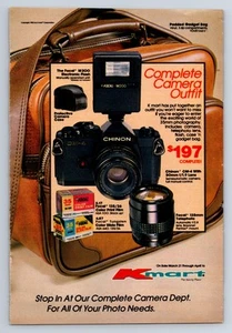 Juego completo de cámara Kmart 1983 anuncio impreso (b) - Imagen 1 de 1