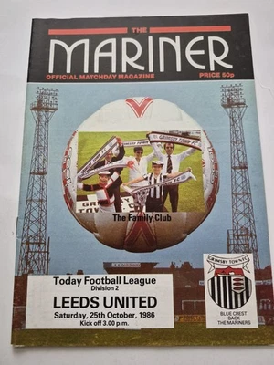 Leeds United V Grimsby Town Division 2 League Games 1986-87 - Image 1 of 4