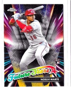 Noelvi Marte 2024 Topps Chrome Future Stars Logofractor Refractor RC #FSLE-3 - Picture 1 of 3