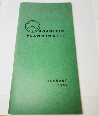 Organizador personal vintage Day-Timer 1959 enero Foto 1 de 4